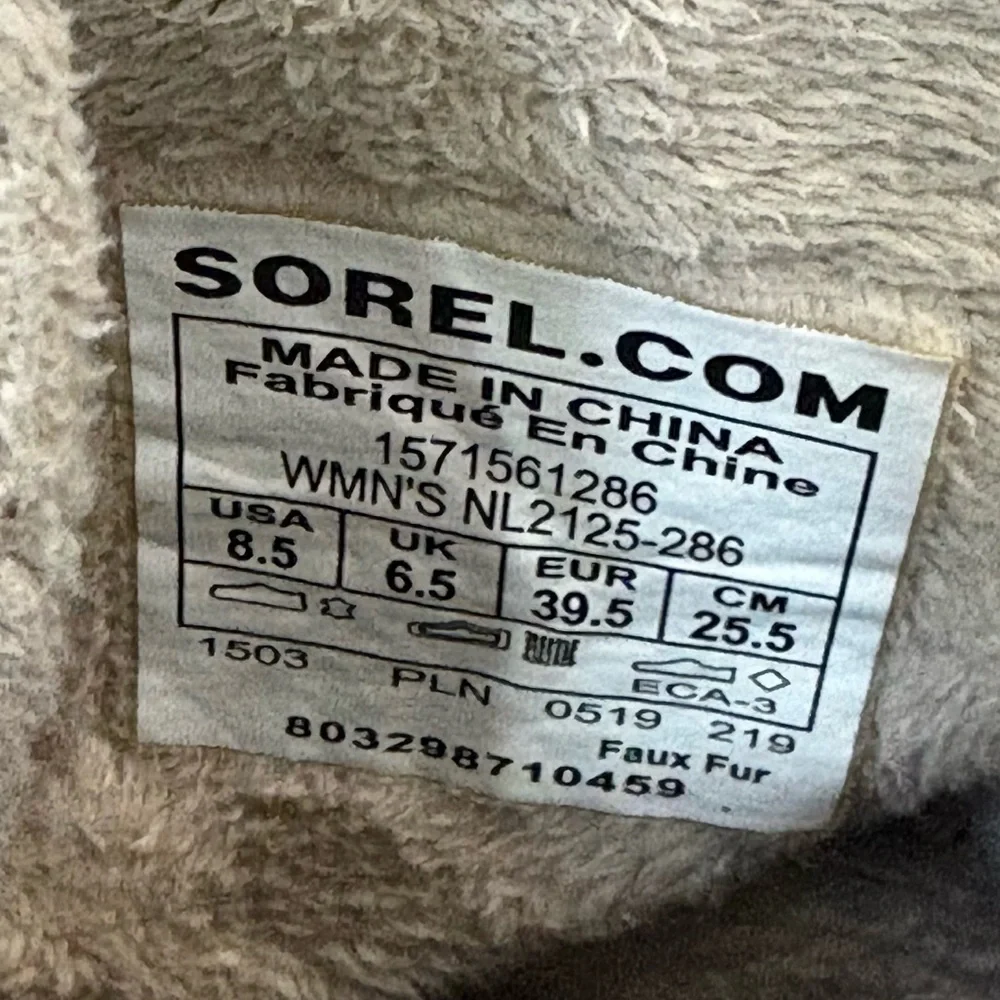Sorel Winter Fancy Lace II Women’s 8.5 Boots Mid-calf Cold Weather Oiled Suede - Picture 5 of 10